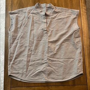 Figs Women's Button Down Gray Top